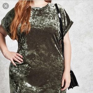 green velvet dress